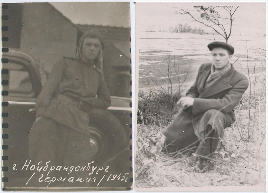 Індывідуальная фатаграфія А.А.Савіцкага. Германія, 1945 г.