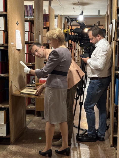 Удзел БДАМЛМ у здымках тэлеканала “АНТ” да Дня памяці Максіма Горкага