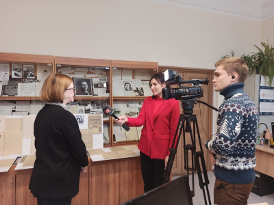 Інтэрв’ю тэлеканалу “Беларусь 3” аб выставе да 135-годдзя кампазітара М.І.Аладава