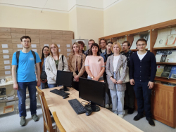 Экскурсія ў БДАМЛМ для студэнтаў гістарычнага факультэта БДУ ў рамках акцыі “Архівы – школе”