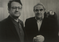 А.Адамовіч. і Д.Гранін. 1984 г. З фондаў ЦДАЛМ СПб